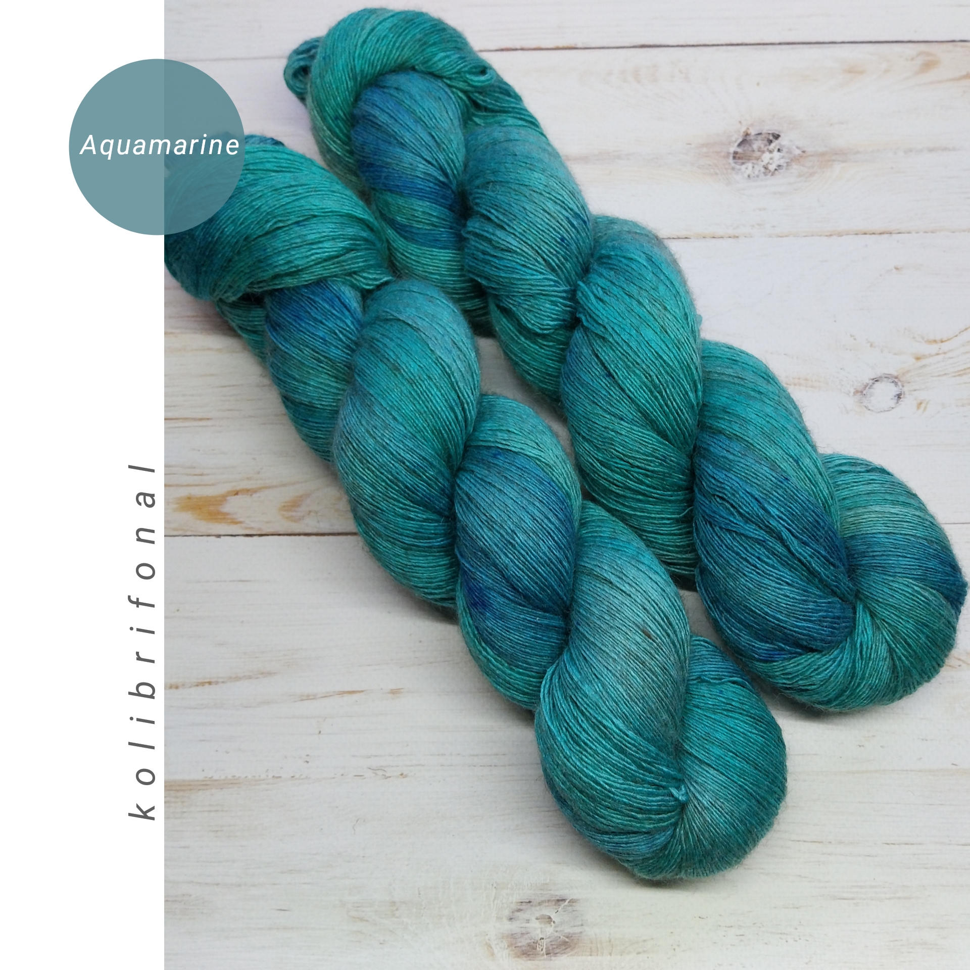 Aquamarine - kézzel festett fonal