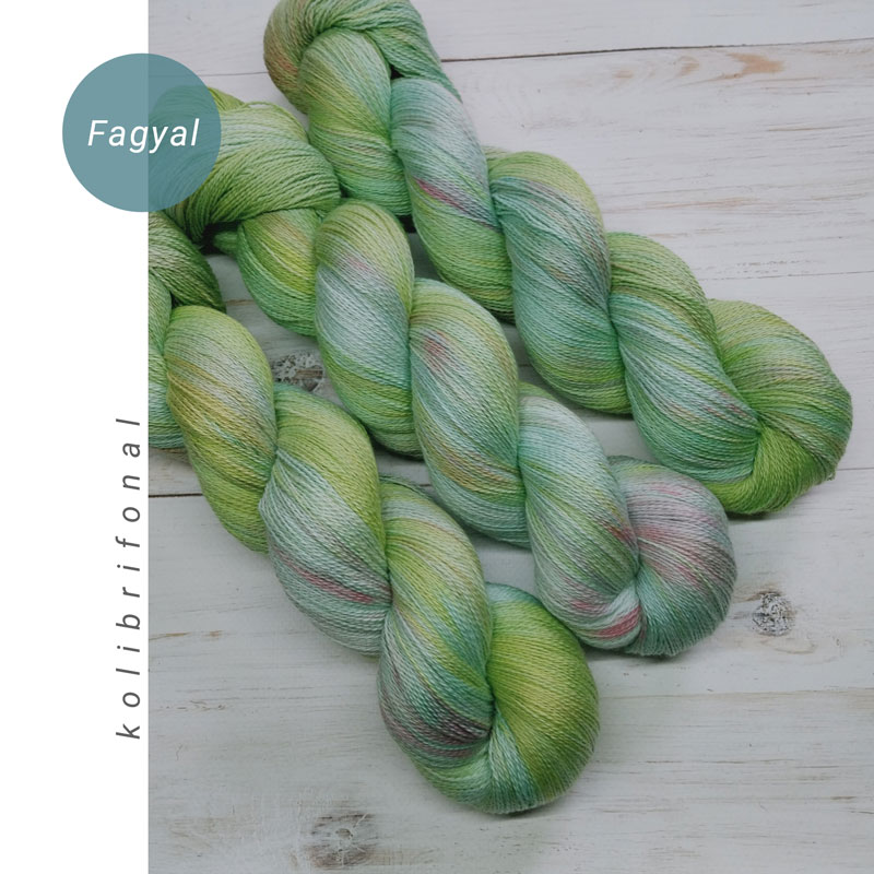 Fagyal - kézzel festett fonal
